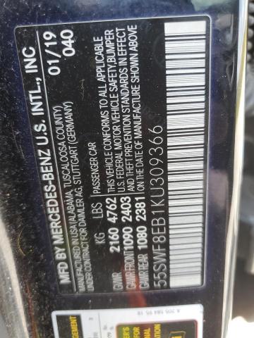 2019 MERCEDES-BENZ C 300 4MATIC 55SWF8EB1KU309366