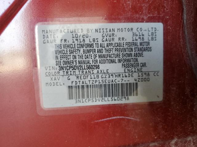 2020 NISSAN KICKS SR 3N1CP5DV2LL560298