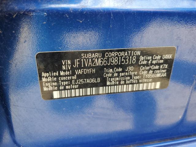 2018 SUBARU WRX STI JF1VA2M66J9815318