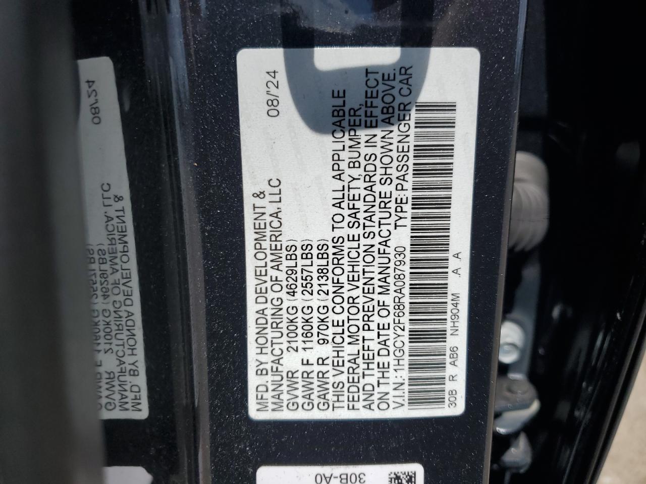 HONDA ACCORD HYBRID EXL