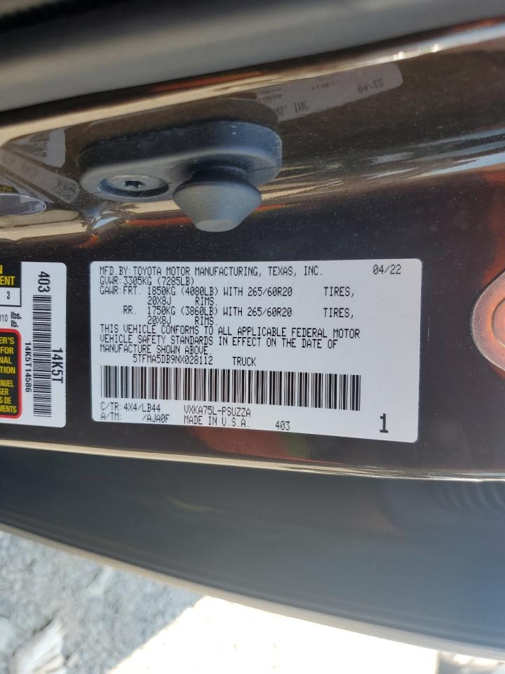 TOYOTA TUNDRA CREWMAX PLATINUM