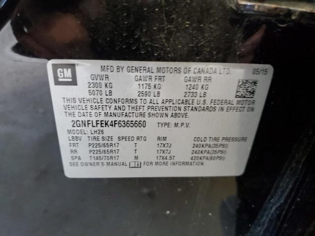 2015 CHEVROLET EQUINOX LT - 2GNFLFEK4F6365660