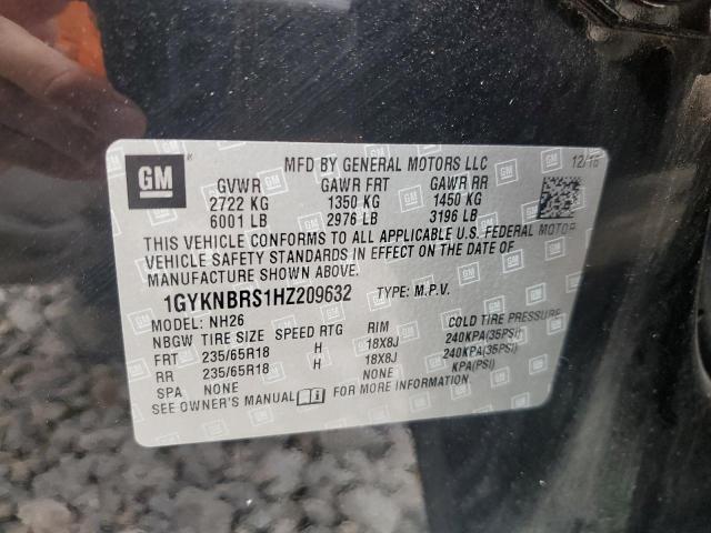 2017 CADILLAC XT5 LUXURY - 1GYKNBRS1HZ209632