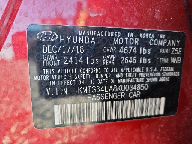 2019 GENESIS G70 ELITE KMTG34LA8KU034850