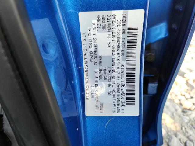 2019 TOYOTA YARIS L 3MYDLBYV5KY519012