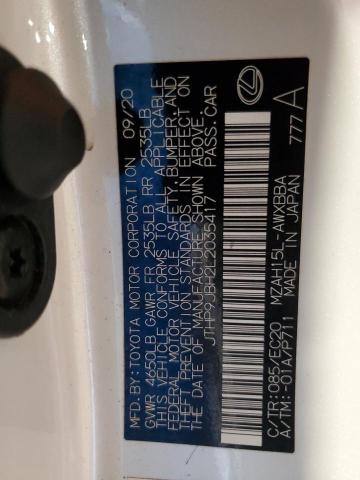 2020 LEXUS UX 250H JTHP9JBH2L2035417