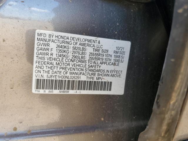 2022 ACURA MDX - 5J8YE1H30NL026291