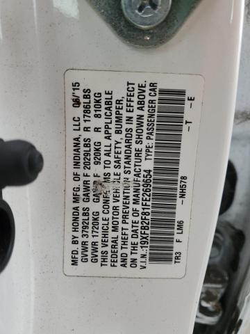 2015 HONDA CIVIC EX 19XFB2F81FE269654