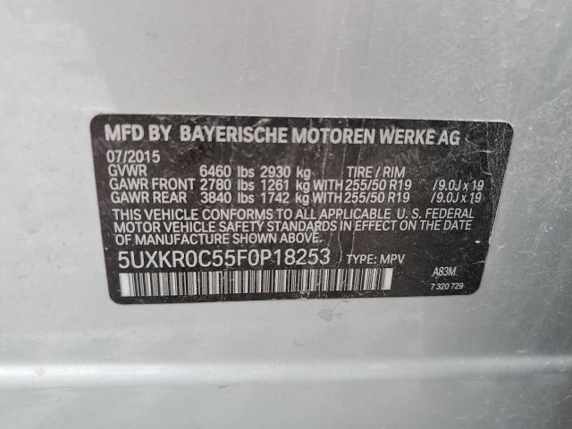 2015 BMW X5 XDRIVE3 5UXKR0C55F0P18253