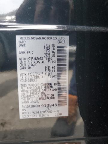 2017 NISSAN PATHFINDER - 5N1DR2MM9HC910848