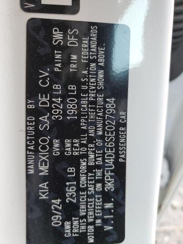2025 KIA CADENZA LI 3KPFU4DE6SE027984