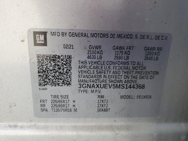 2021 CHEVROLET EQUINOX LT #3316819413