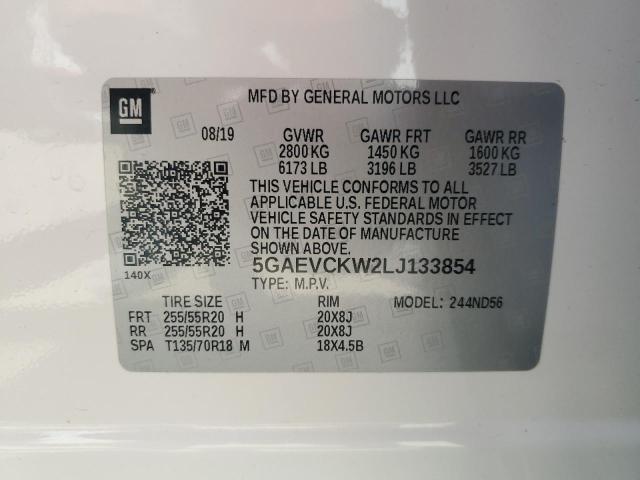 2020 BUICK ENCLAVE AV 5GAEVCKW2LJ133854