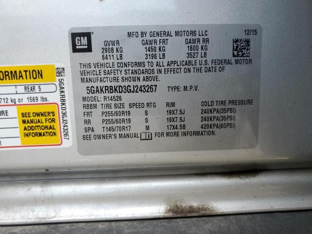 2016 BUICK ENCLAVE #3290412757