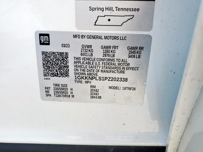 2023 GMC ACADIA DEN 1GKKNPLS1PZ202338