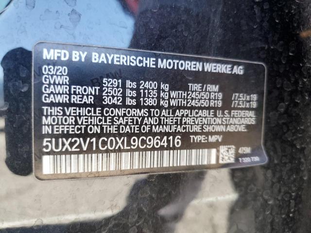 2020 BMW X4 XDRIVE3 5UX2V1C0XL9C96416