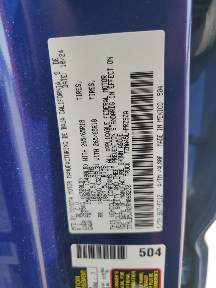 TOYOTA TACOMA DOUBLE CAB