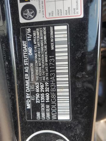 2017 MERCEDES-BENZ S 550 4MAT WDDUG8FB3HA311731