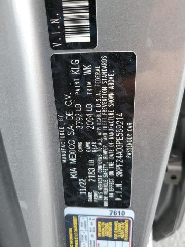 2023 KIA FORTE LX 3KPF24AD3PE569214