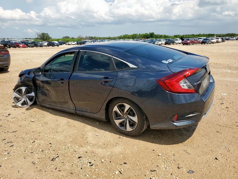HONDA CIVIC LX 2019 blue  gas 19XFC2F61KE016887 photo #3