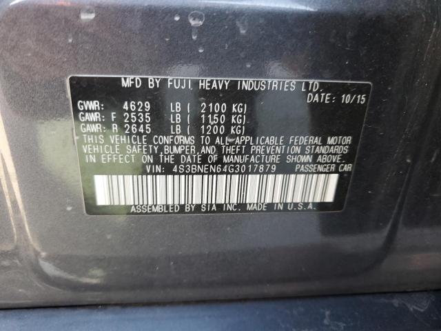 2016 SUBARU LEGACY 3.6 #3286923224