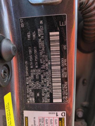 2017 TOYOTA 4RUNNER SR JTEZU5JR7H5153443