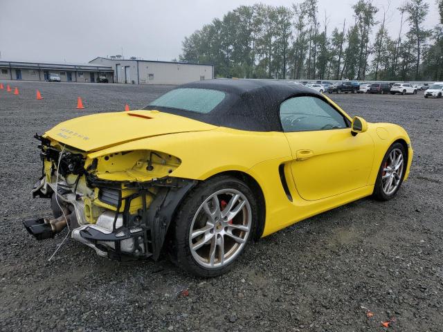 PORSCHE BOXSTER S 2013 yellow  gas WP0CB2A87DS130116 photo #4