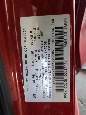 2016 MAZDA 3 TOURING JM1BM1W37G1298586