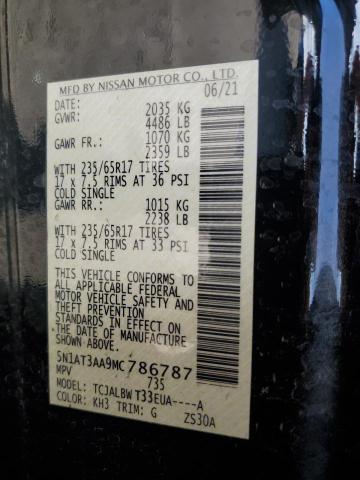 2021 NISSAN ROGUE S 5N1AT3AA9MC786787