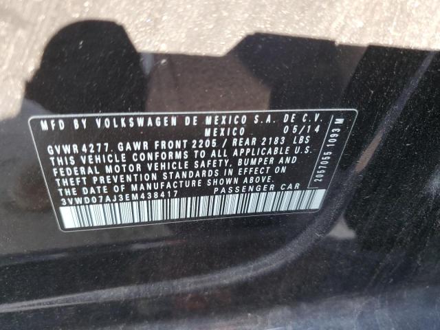 2014 VOLKSWAGEN JETTA SE - 3VWD07AJ3EM438417