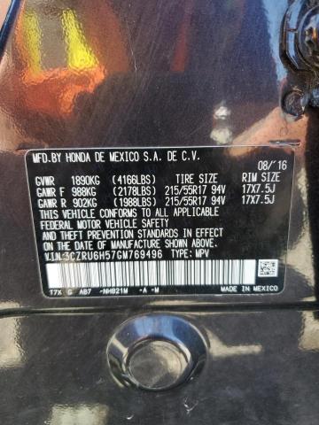 2016 HONDA HR-V EX 3CZRU6H57GM769496