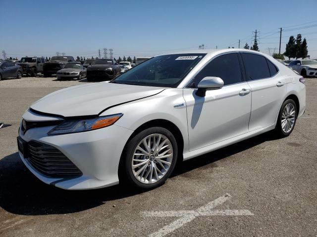 TOYOTA CAMRY XLE 2020 white  hybrid engine 4T1F31AK4LU525644 photo #1