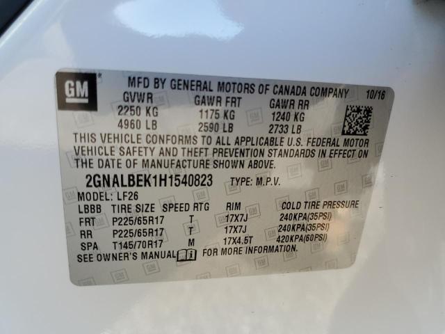 2017 CHEVROLET EQUINOX LS 2GNALBEK1H1540823