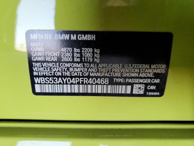 2023 BMW M3 WBS53AY04PFR40468
