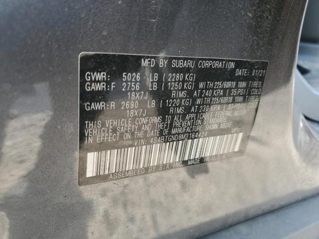 2021 SUBARU OUTBACK LI 4S4BTGND8M3164424
