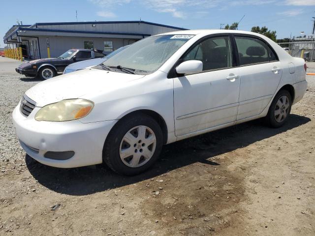 TOYOTA COROLLA CE 2005 white  gas 1NXBR32E35Z433400 photo #1