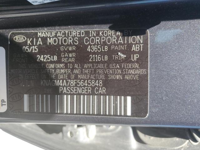 2015 KIA OPTIMA LX KNAGM4A78F5645848