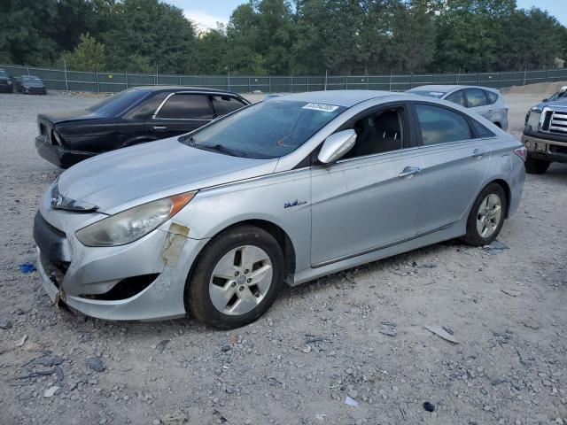 HYUNDAI SONATA 2011 silver  hybrid engine KMHEC4A41BA017145 photo #1