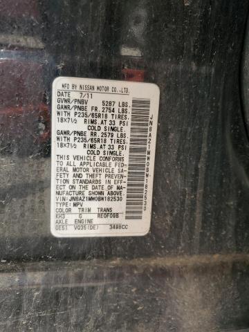 2011 NISSAN MURANO S - JN8AZ1MW0BW182530