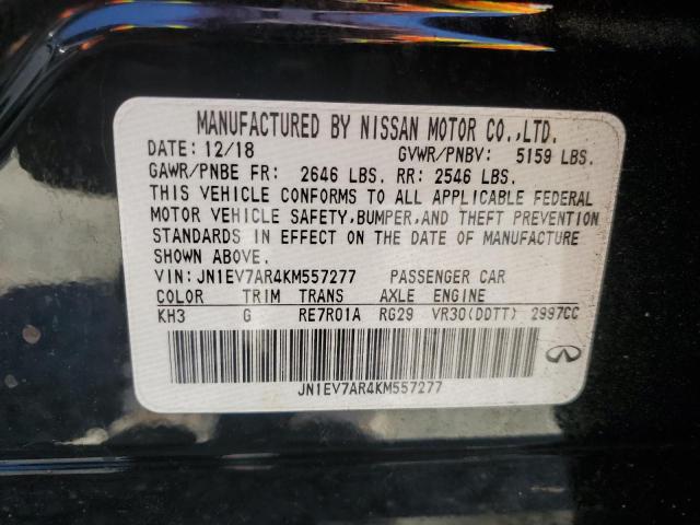 2019 INFINITI Q50 LUXE - JN1EV7AR4KM557277