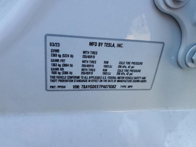 2023 TESLA MODEL Y 7SAYGDEE7PA079382