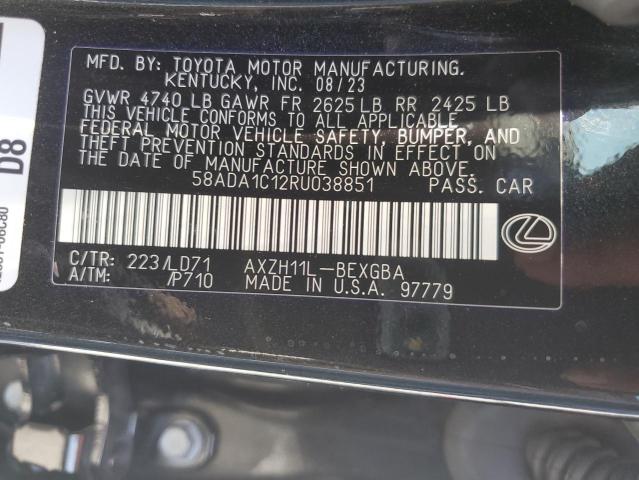2024 LEXUS ES 300H BA 58ADA1C12RU038851