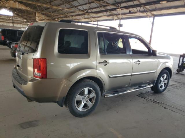 HONDA PILOT EXL 2009 gold  gas 5FNYF385X9B017843 photo #4