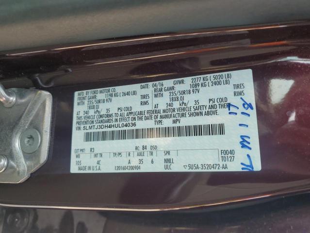 2017 LINCOLN MKC RESERV 5LMTJ3DH4HUL04036