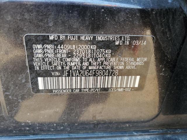 2015 SUBARU WRX STI LI JF1VA2U64F9804728