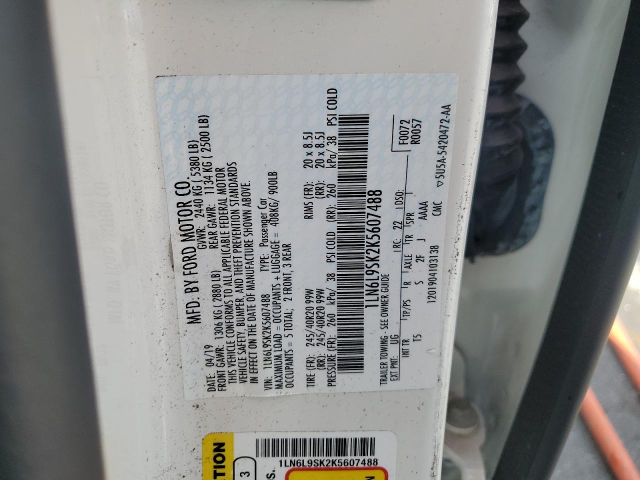 LINCOLN CONTINENTAL SELECT