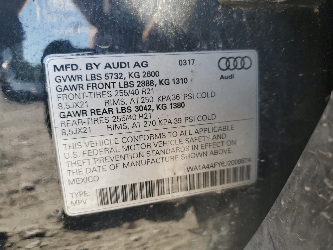 AUDI SQ5 PREMIUM PLUS