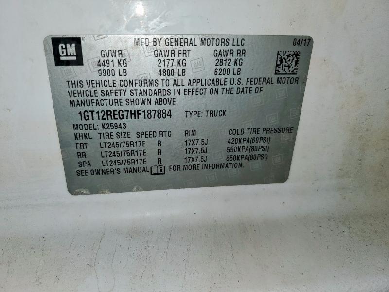 2017 GMC SIERRA K25 1GT12REG7HF187884
