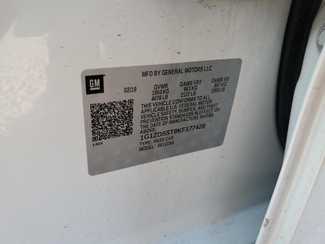 2019 CHEVROLET MALIBU LT - 1G1ZD5ST9KF177428