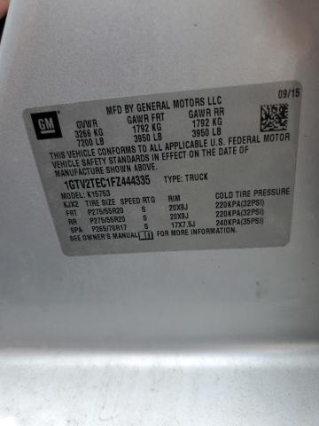 2015 GMC SIERRA K15 1GTV2TEC1FZ444335